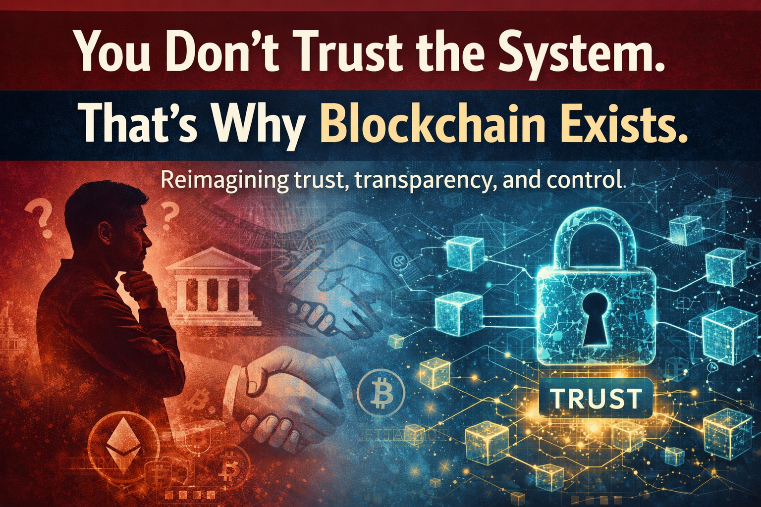 You Don’t Trust the System. That’s Why Blockchain Exists.