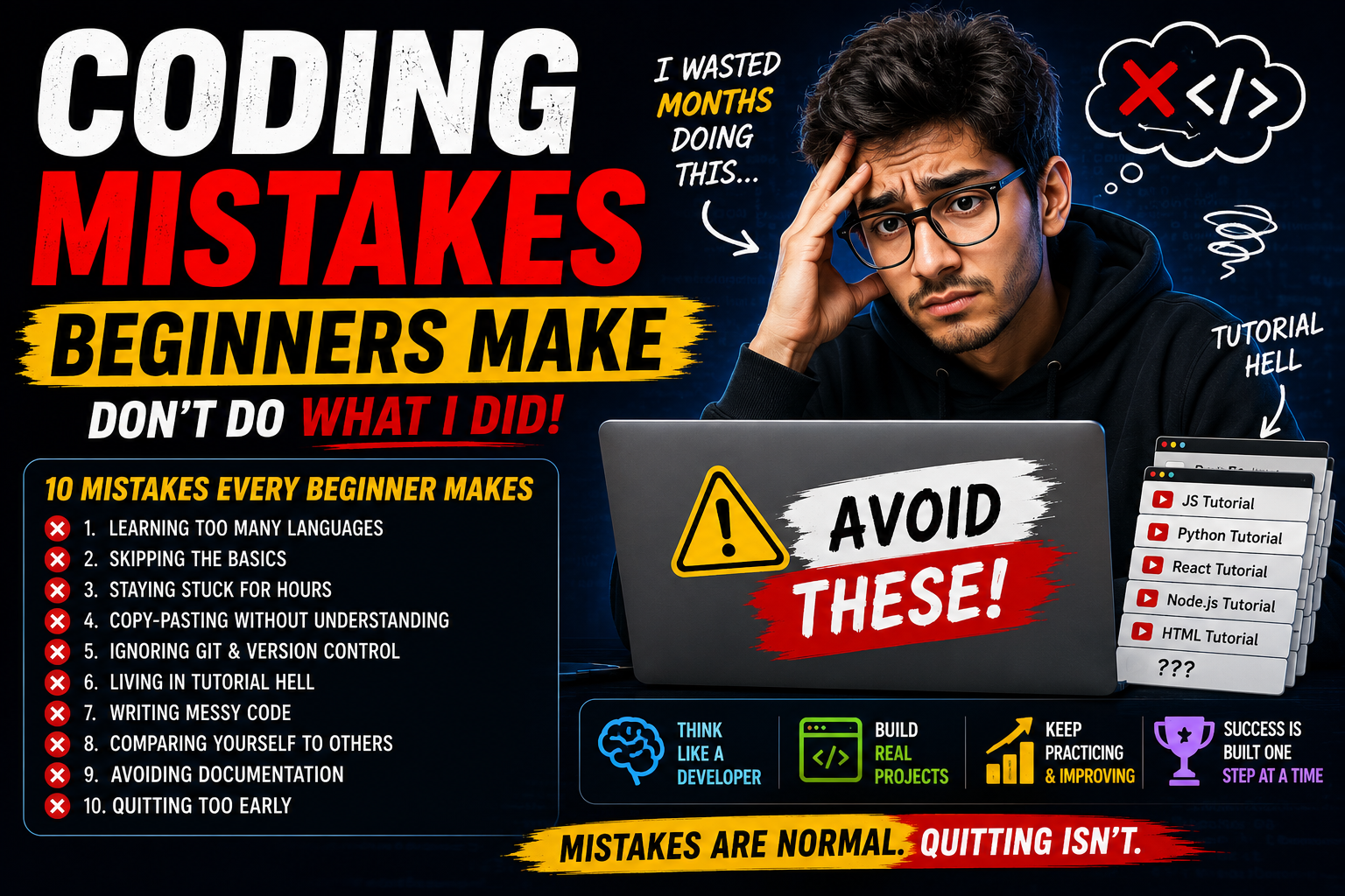 10 Coding Mistakes Beginners Make