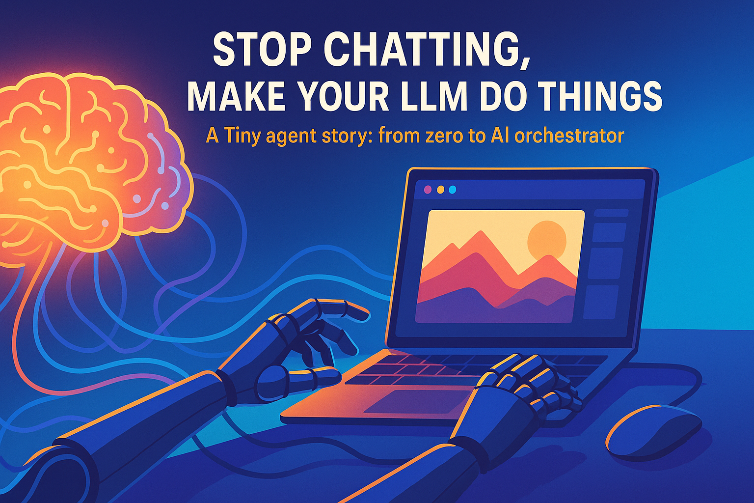 Stop chatting , make your LLM do things