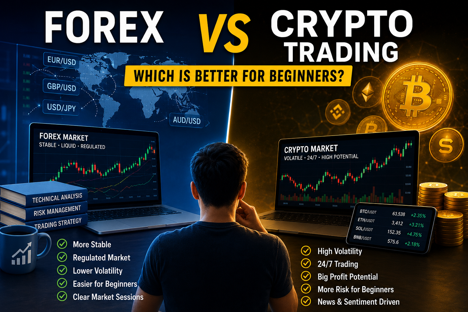 Forex vs Crypto Trading: Which Is Better for Beginners?
