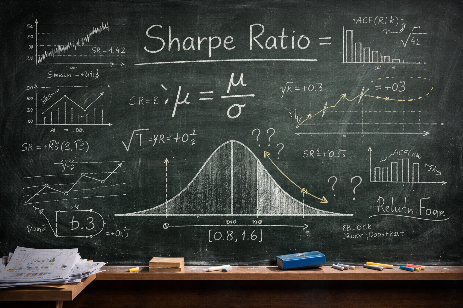 The Distribution Behind Your Sharpe: Sampling Uncertainty and the √T Illusion