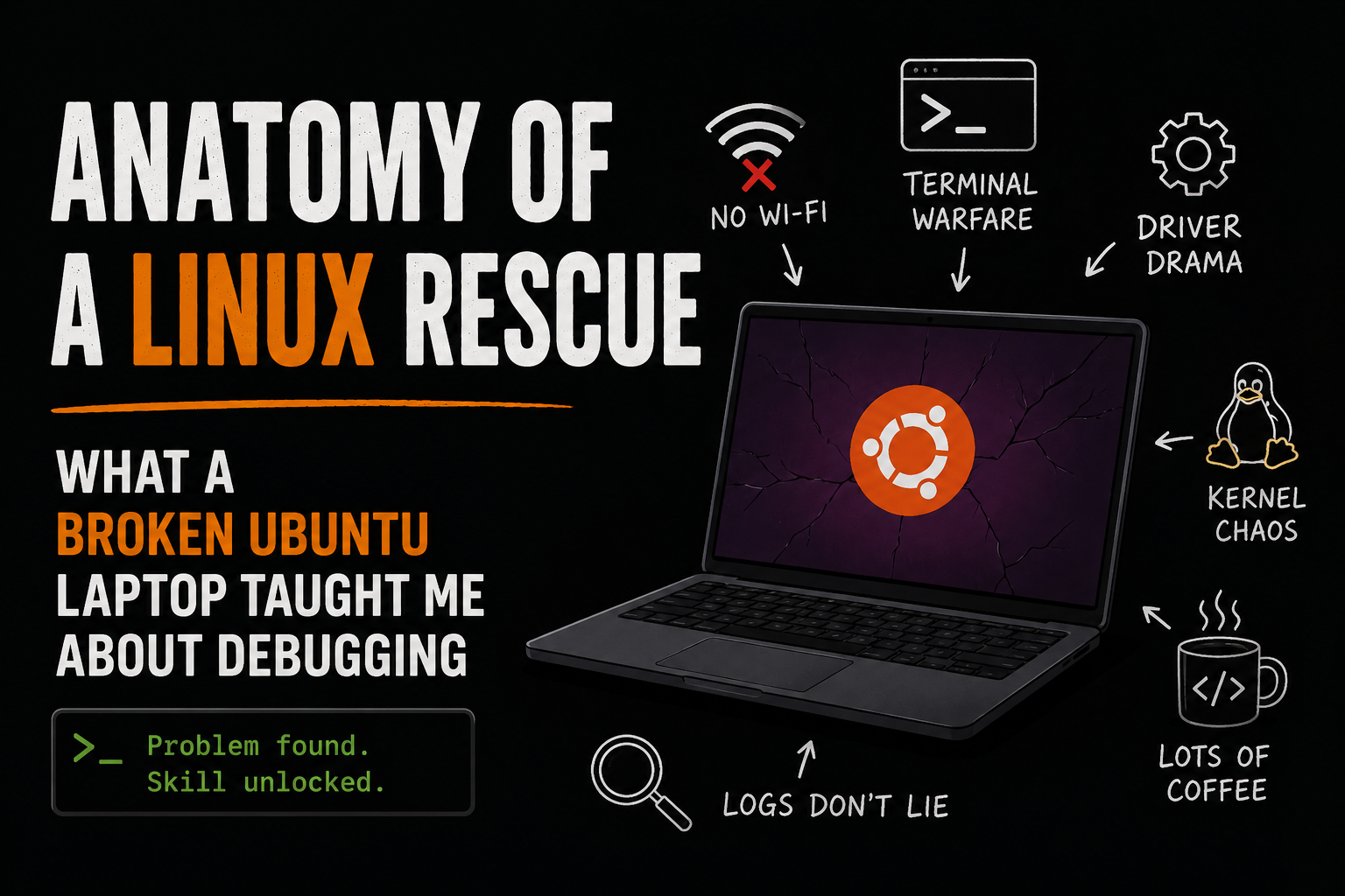 Anatomy of a Linux Rescue: What a Broken Ubuntu Laptop Taught Me About Debugging