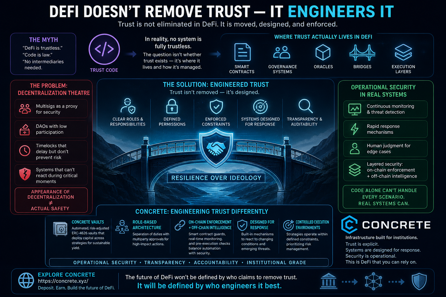 DeFi Doesn’t Remove Trust , It Engineers It