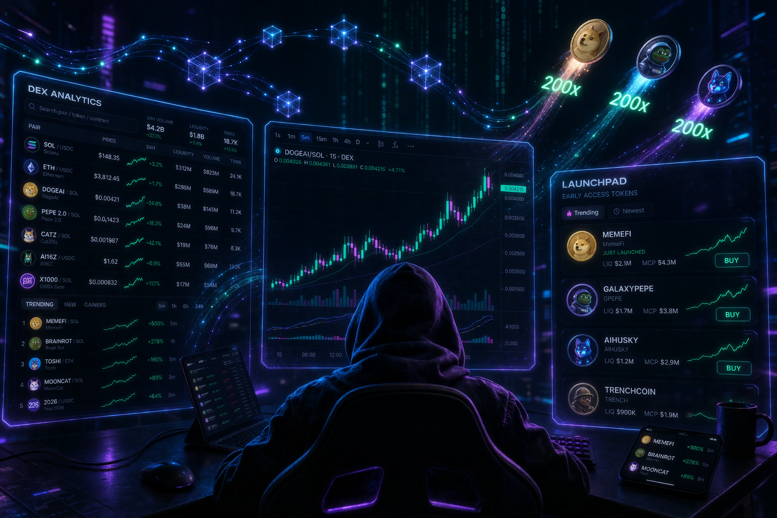 200x Gem Hunter Strategy: Using DexScreener + Axiom for Early Shitcoin Sniping in 2026