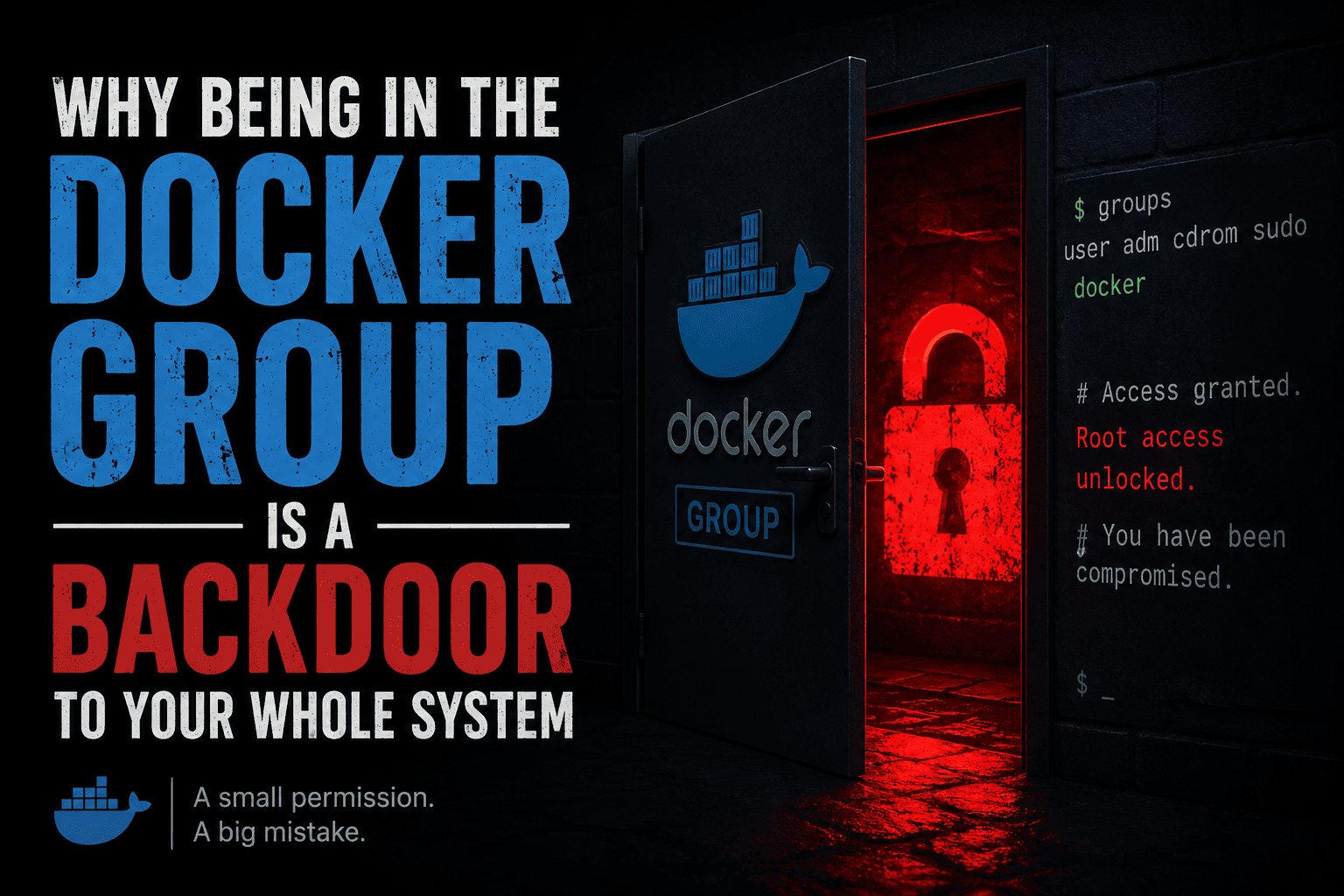 Why Being in the Docker Group Is a Backdoor to Your Whole System