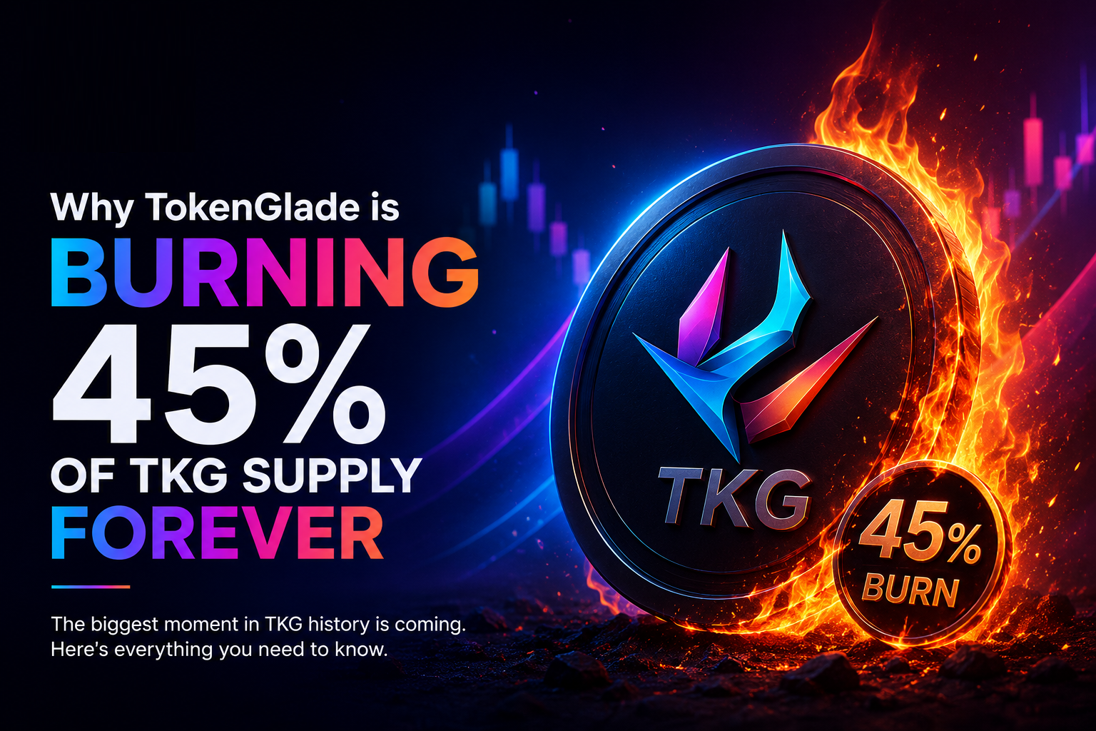 Why TokenGlade is Burning 45% of TKG Supply Forever