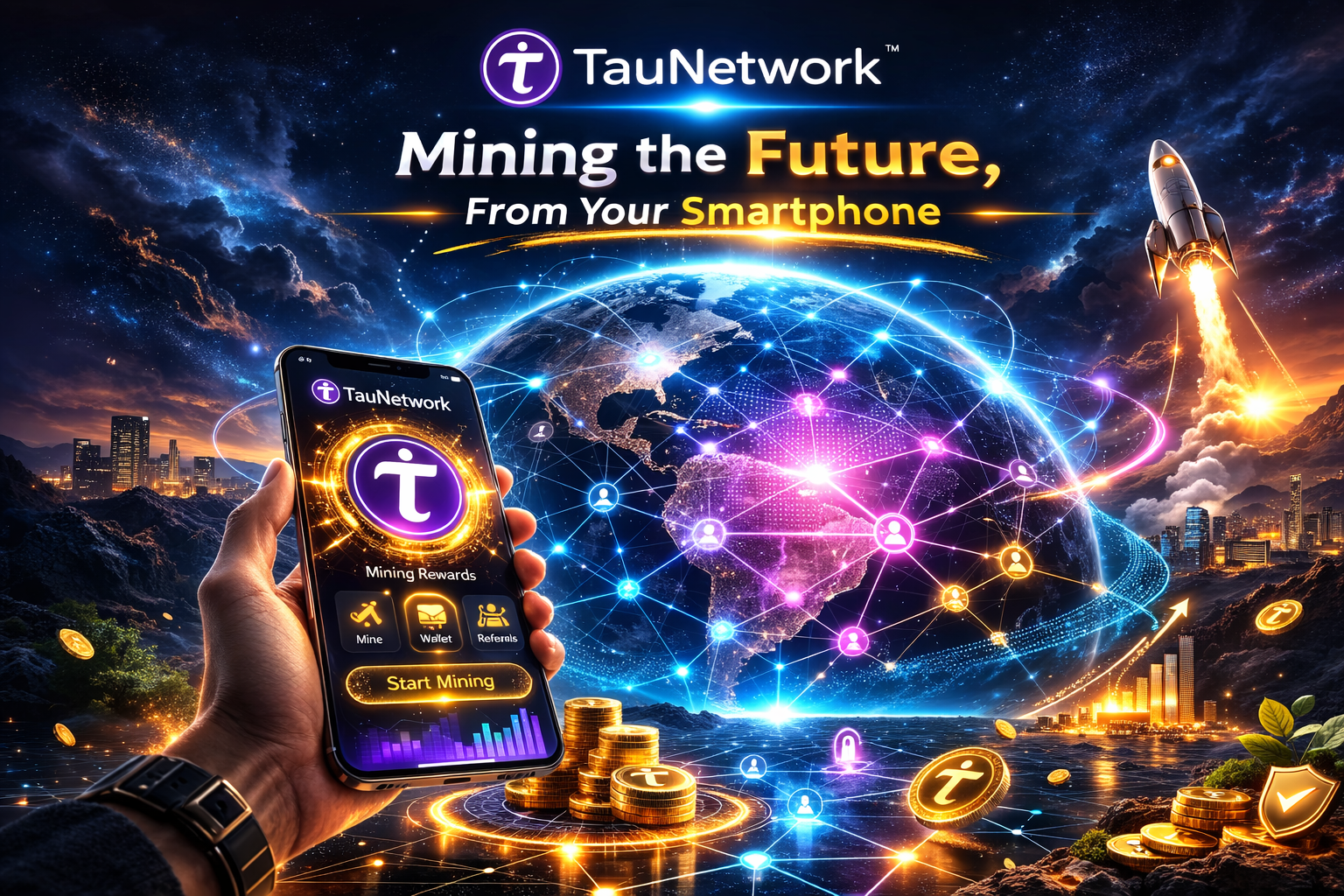 Tau Network: Mining the Future — From Your Smartphone 