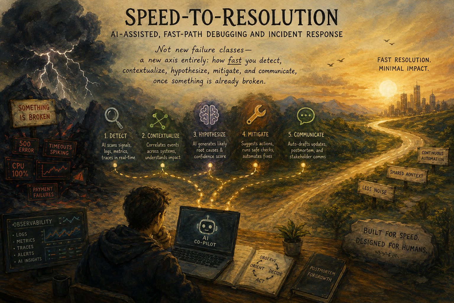 Speed-to-Resolution — AI-Assisted, Fast-Path Debugging and Incident Response