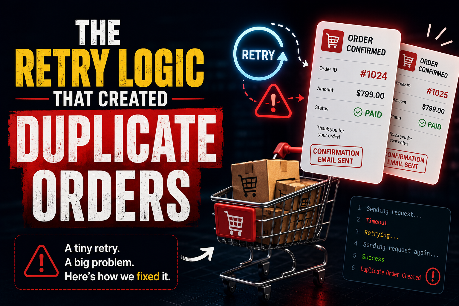 The Retry Logic That Created Duplicate Orders (And the Tiny Change That Fixed It)