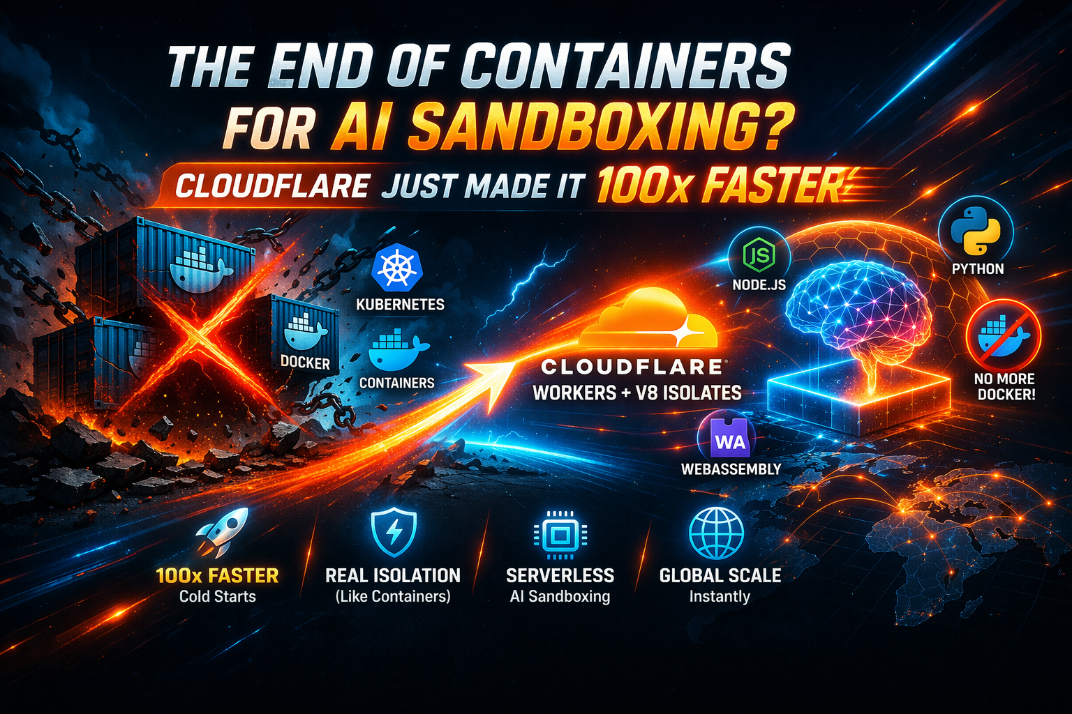 The End of Containers for AI Sandboxing? Cloudflare Just Made It 100x Faster.