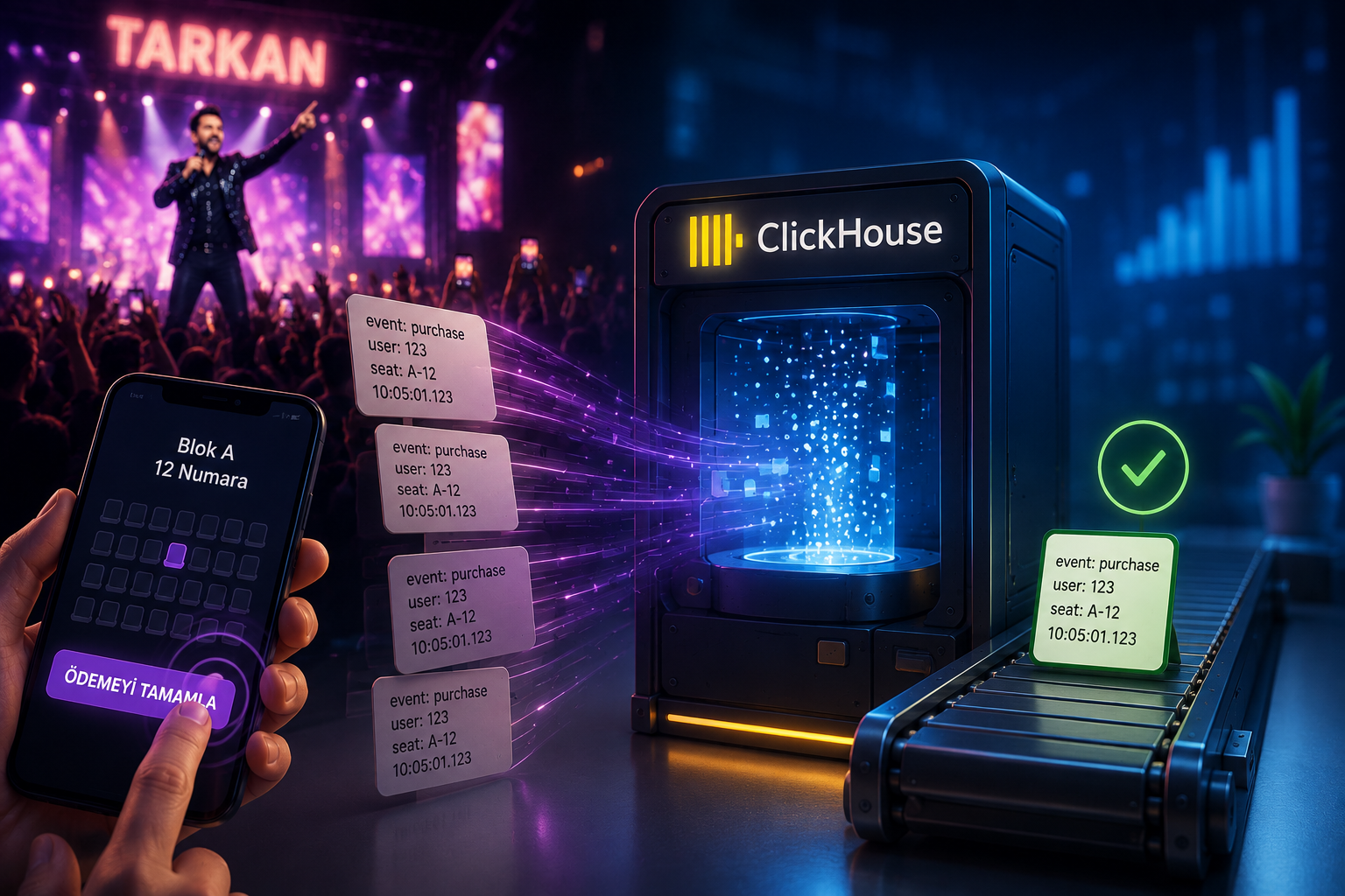 Tarkan Konseri, Donan Butonlar ve Çift Kayıt (Duplicate) Kabusu: ClickHouse Bize Neden Lazım?