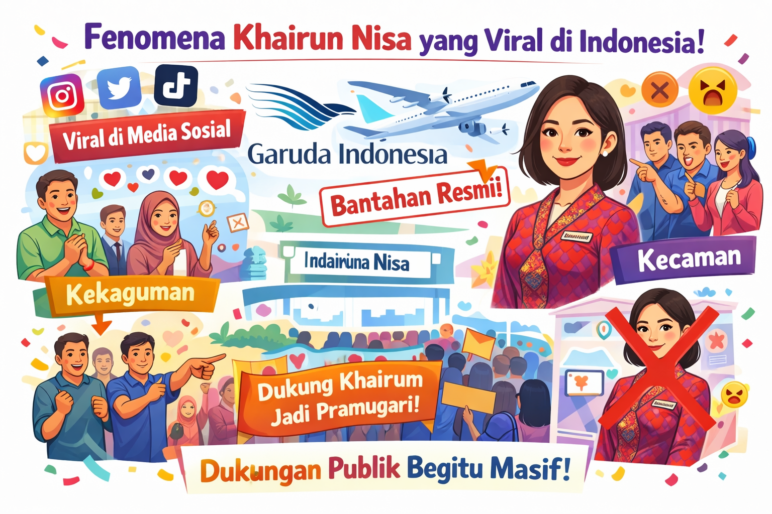 Apa Jadinya kalau Garuda Indonesia Merekrut Khairun Nisa sang Pramugar Apa Jadinya kalau Garuda Indonesia Merekrut Khairun Nisa sang Pramugar