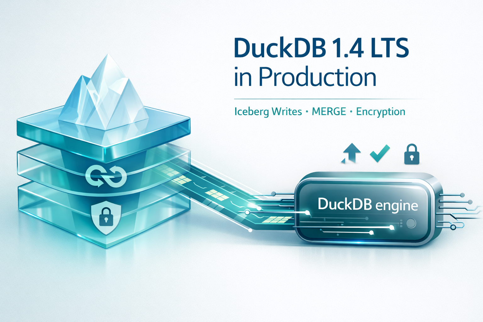 DuckDB 1.4 LTS in Production: Iceberg Writes + MERGE + Encryption — What Actually Changes Your…