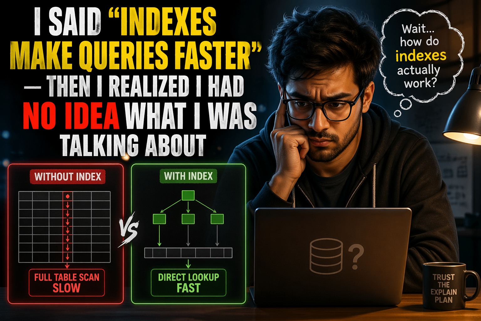 I Said “Indexes Make Queries Faster” — Then I Realized I Had No Idea What I Was Talking About