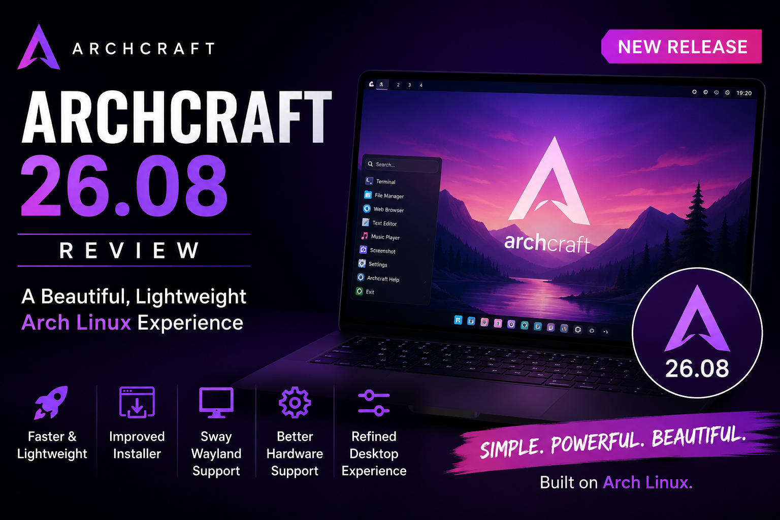 Archcraft 26.08 Review: Why This Lightweight Arch Linux Distro Is Worth Trying