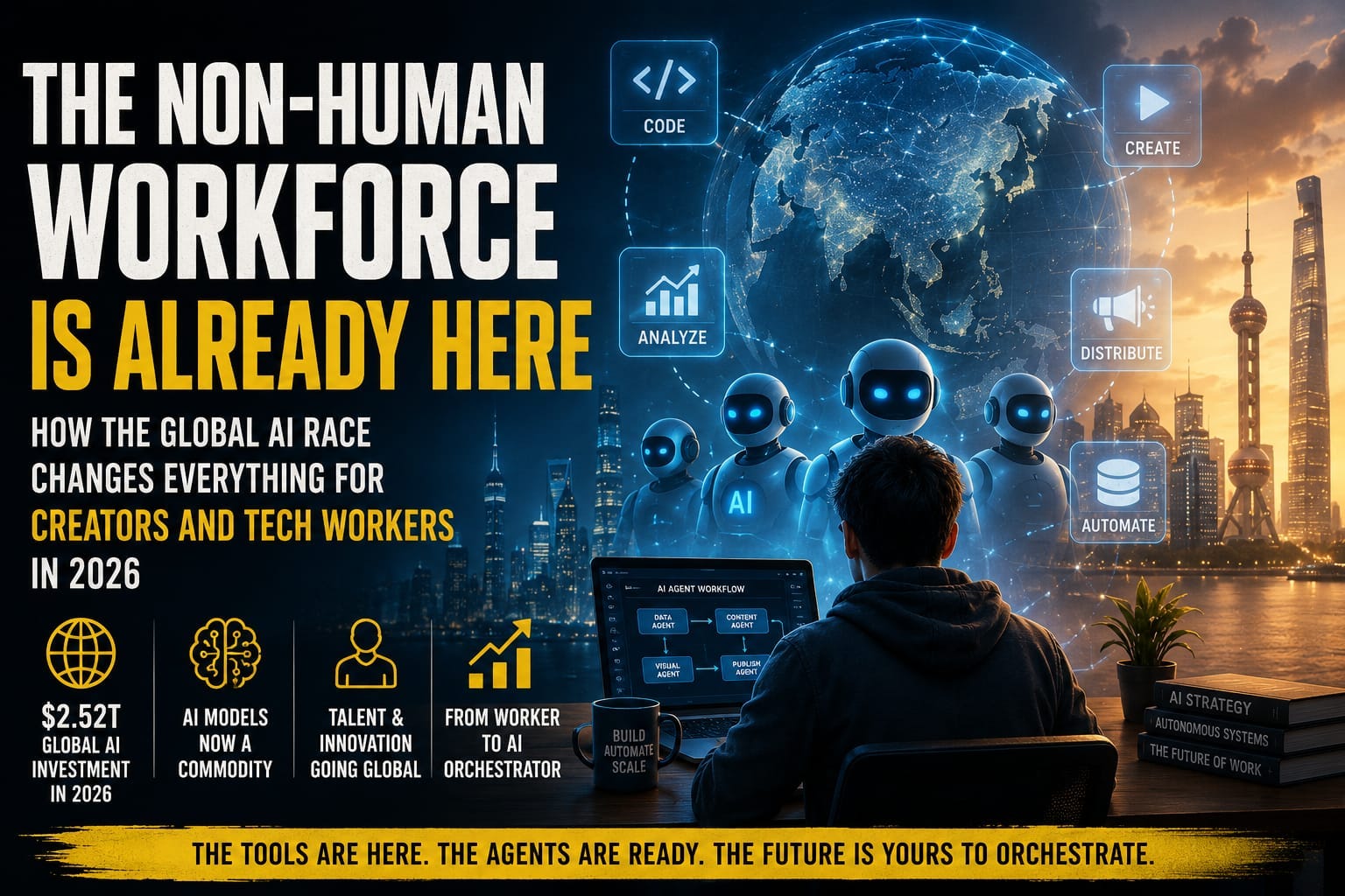 The Non-Human Workforce Is Already Here: How the Global AI Race Changes Everything for Creators and…