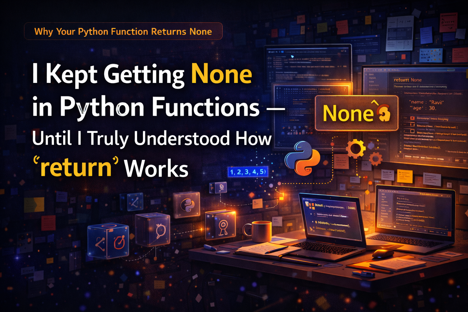 I Kept Getting None in Python Functions — Until I Truly Understood How return Works