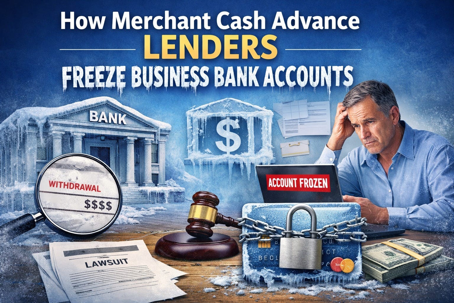How Merchant Cash Advance Lenders Freeze Business Bank Accounts