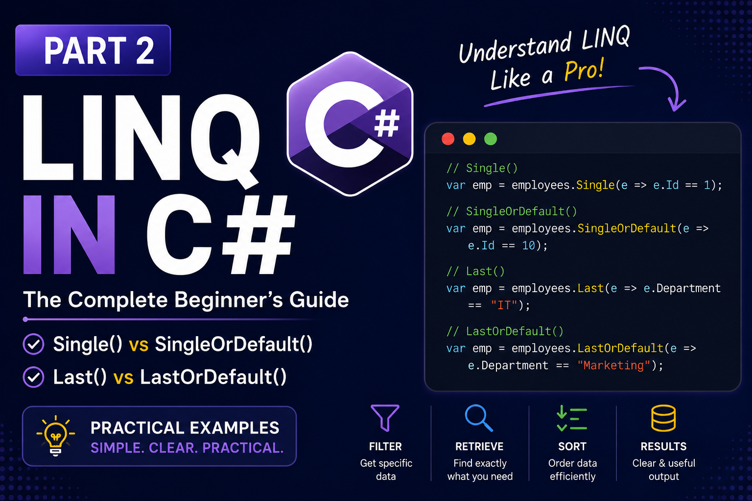 LINQ in C#: The Complete Beginner’s Guide with Practical Examples (Part 2)