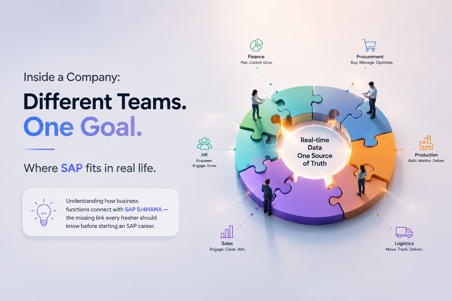 Inside a Company: How Different Departments Work Together and Where SAP Fits in Real Life
