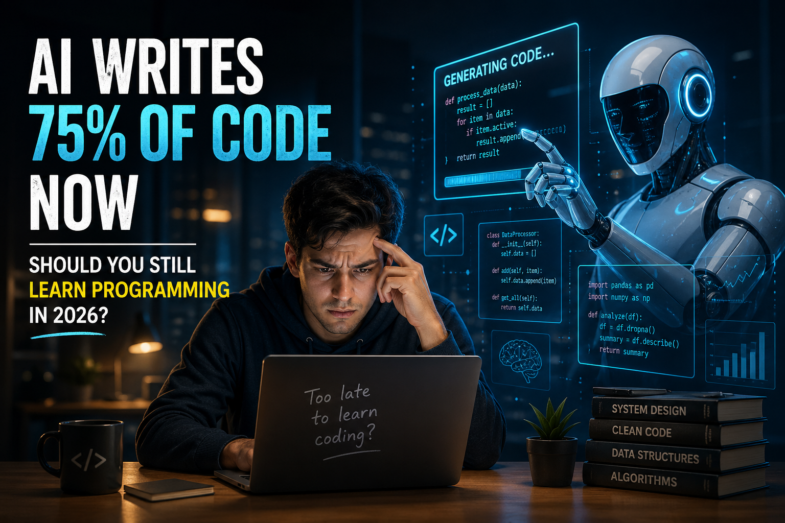 AI Writes 75% of Code Now — Should You Still Learn Programming in 2026?