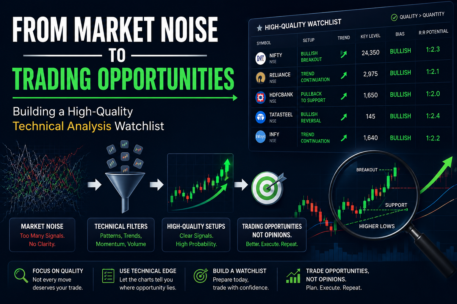 From Market Noise to Trading Opportunities: Building a High-Quality Technical Analysis Watchlist