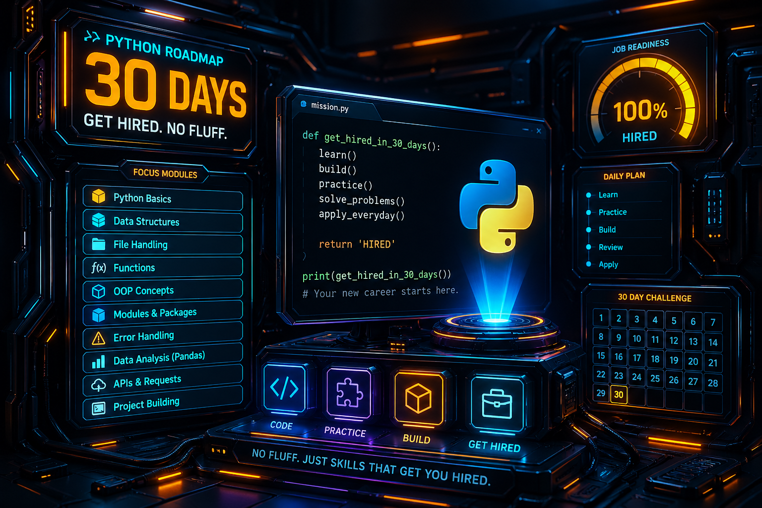 What I’d Learn in Python If I Had to Get a Job in 30 Days
