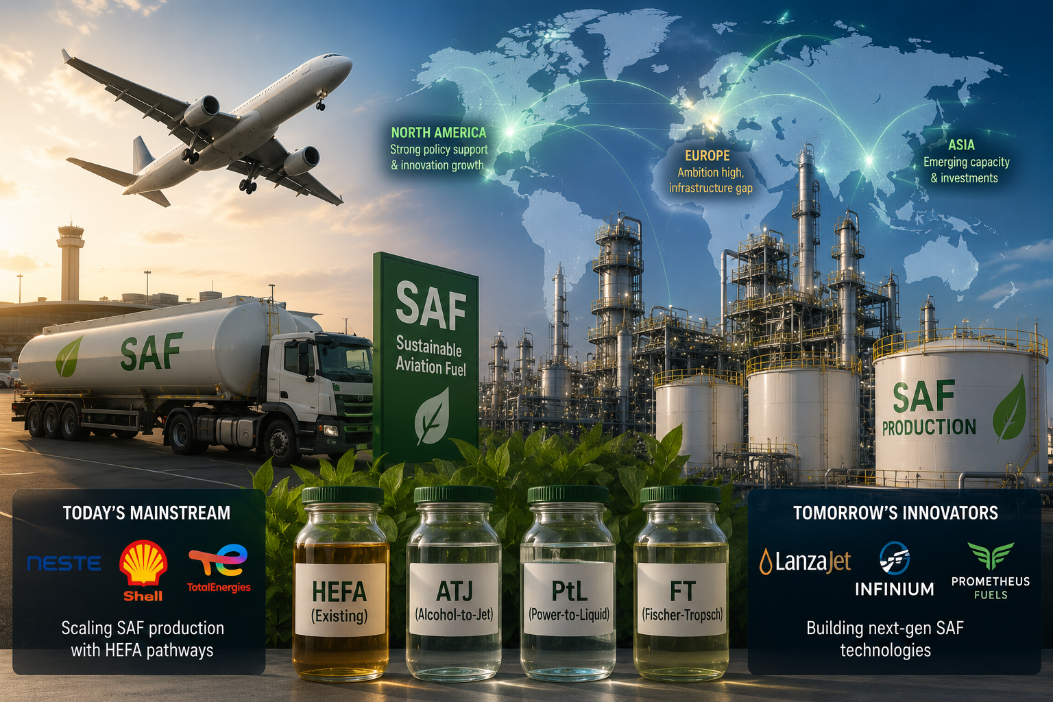 The Sustainable Aviation Fuel (SAF) industry is evolving into a two-la