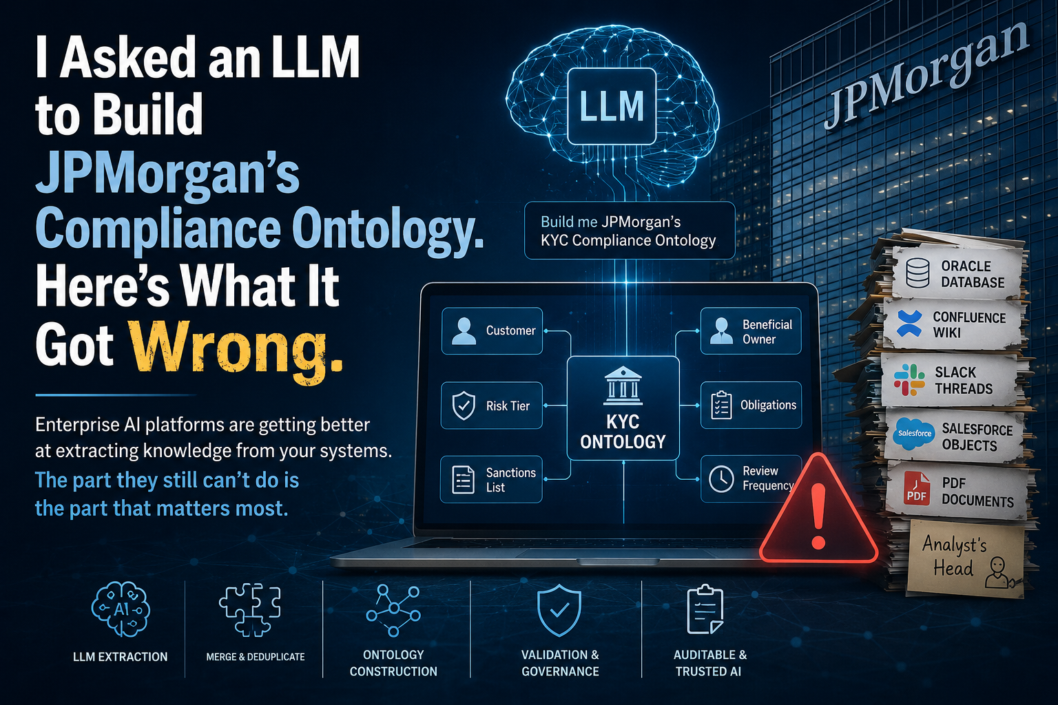 I Asked an LLM to Build JPMorgan’s Compliance Ontology. Here’s What It Got Wrong.