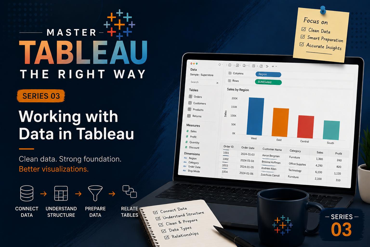 Before You Visualize: Connecting and Preparing Data in Tableau