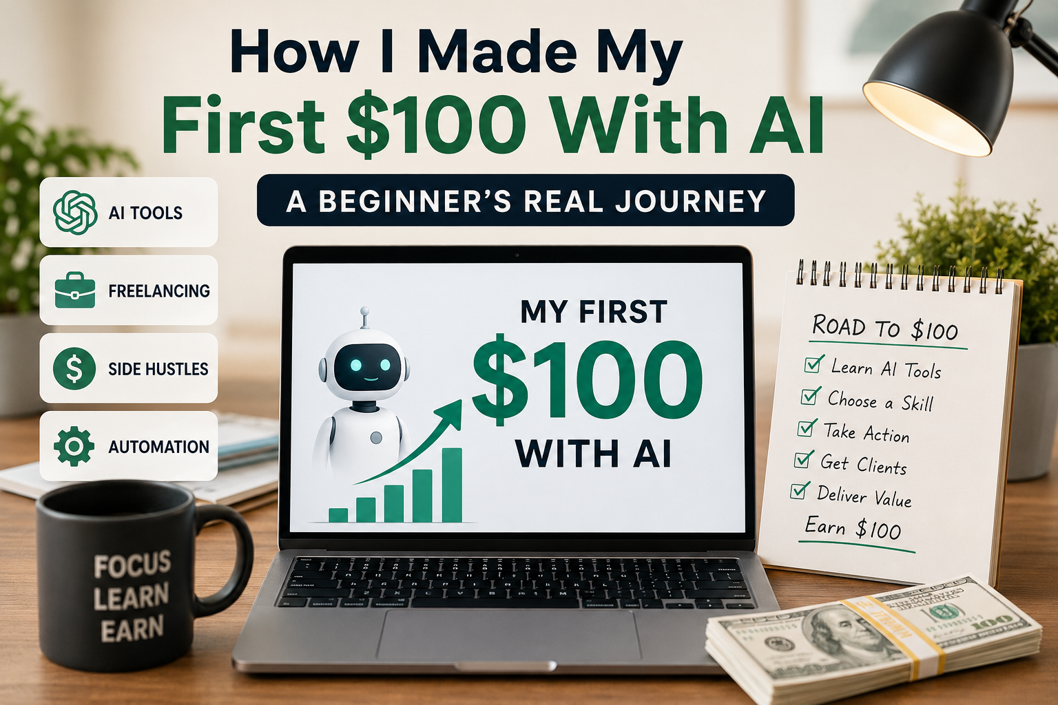 How I Made My First $100 With AI (And How You Can Too)