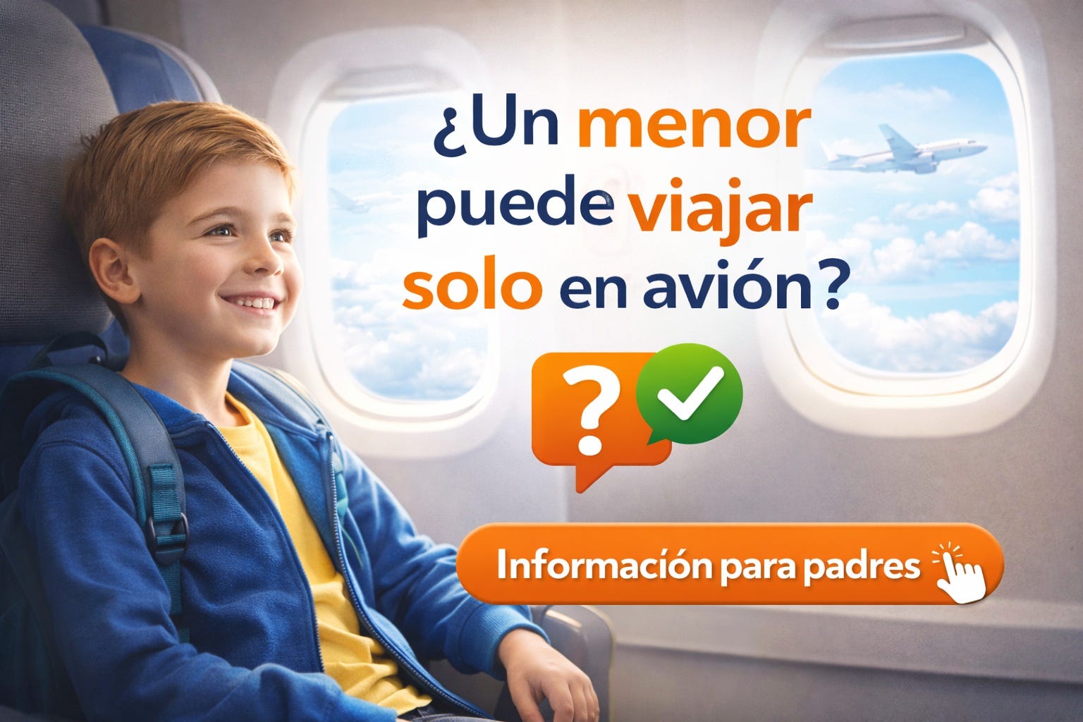 Un menor puede viajar solo en avion: Edad mínima y documentos necesari
