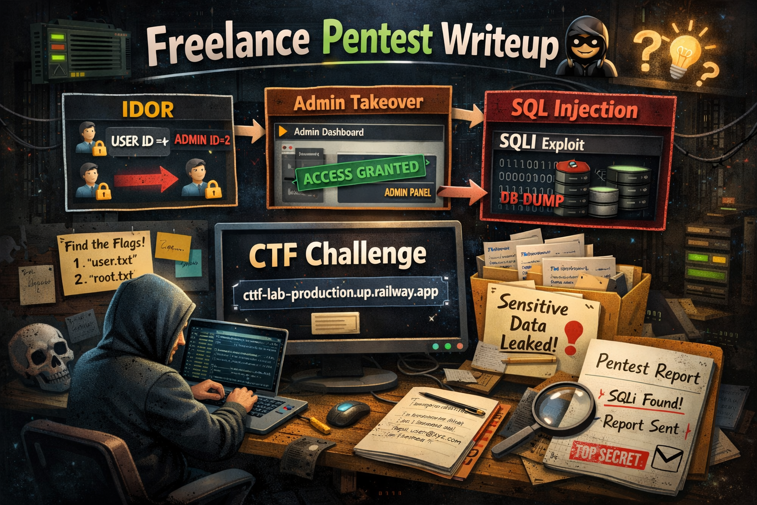 Chaining IDOR to Admin Panel Takeover to SQLI