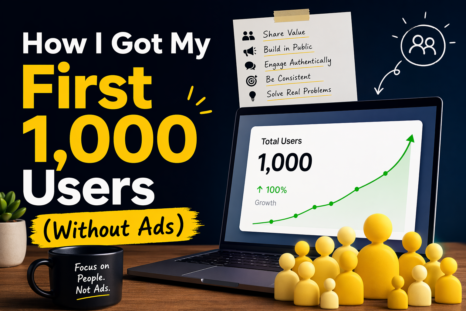 How I Got My First 1,000 Users (Without Ads)