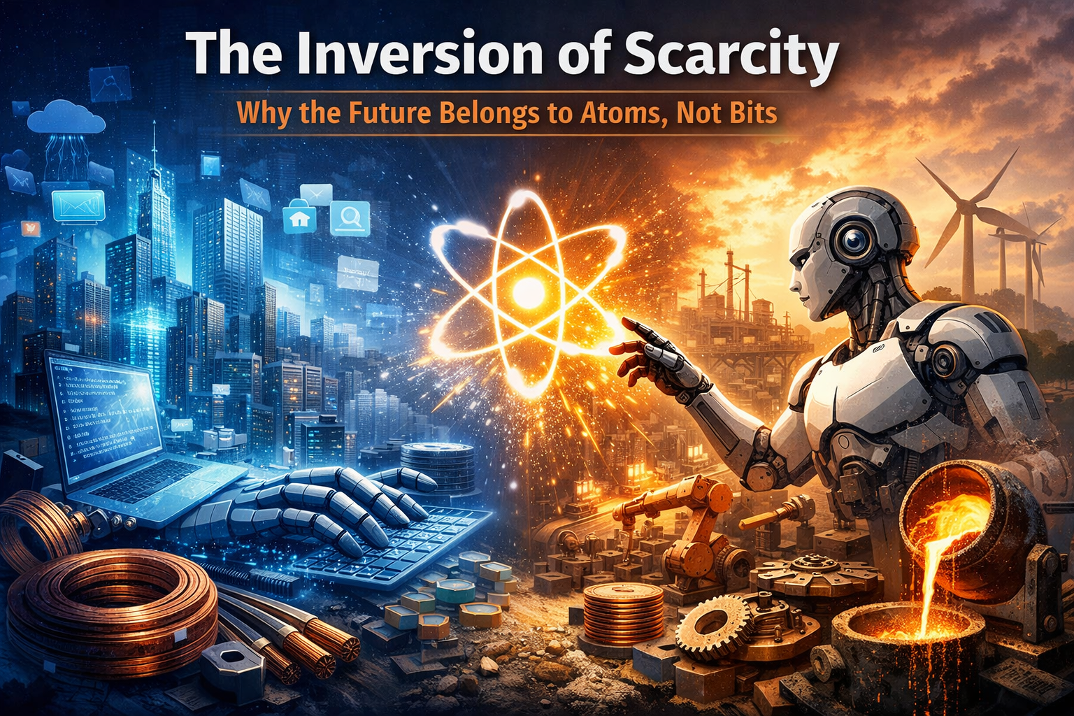 The Inversion of Scarcity: Why the Future Belongs to Atoms, Not Bits