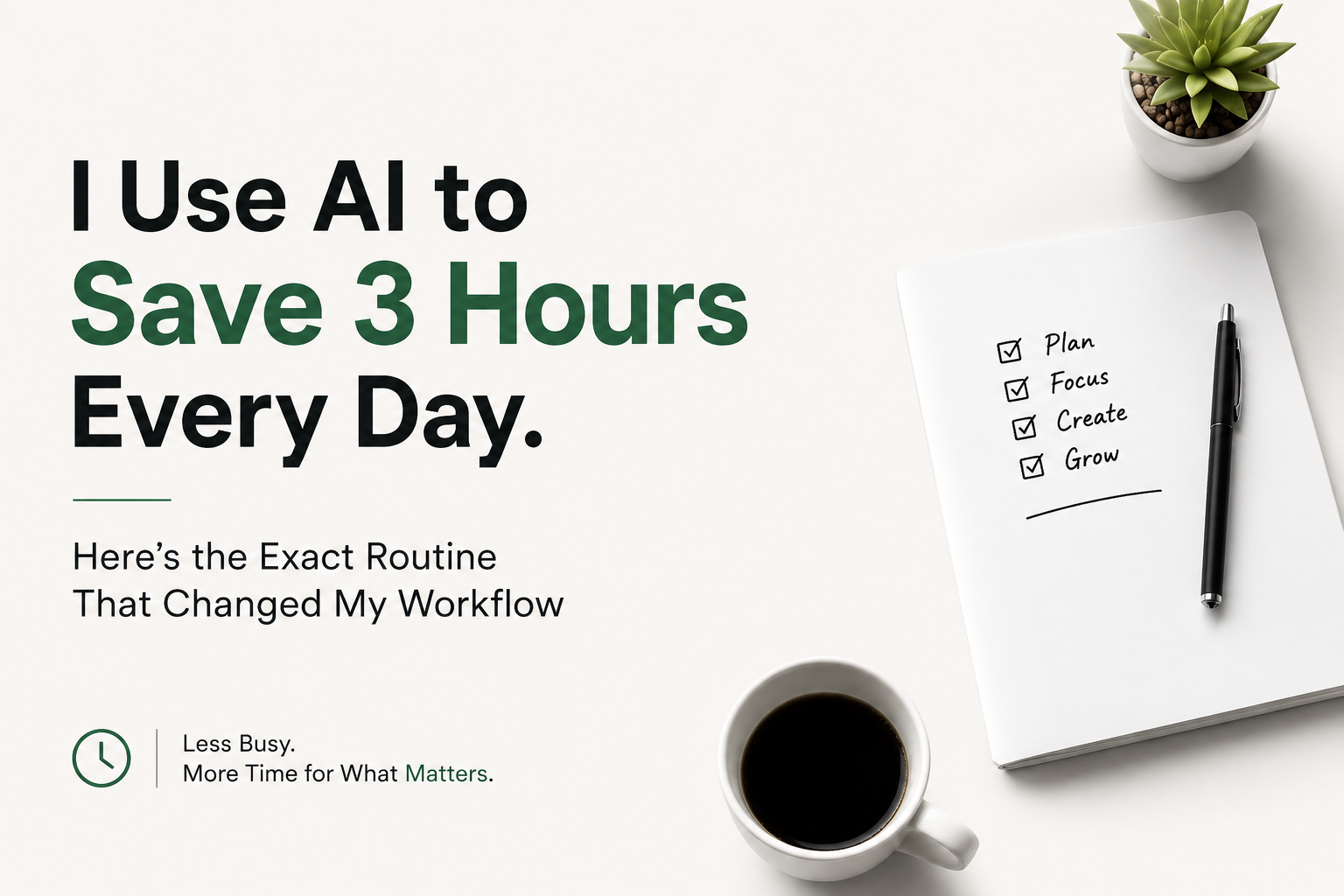 I Use AI to Save 3 Hours Every Day. Here’s My Exact Routine.