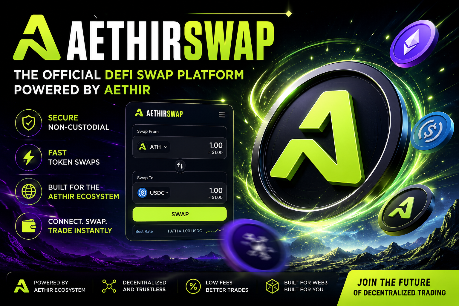 AethirSwap — The Official DeFi Swap Platform Powered by the Aethir Ecosystem