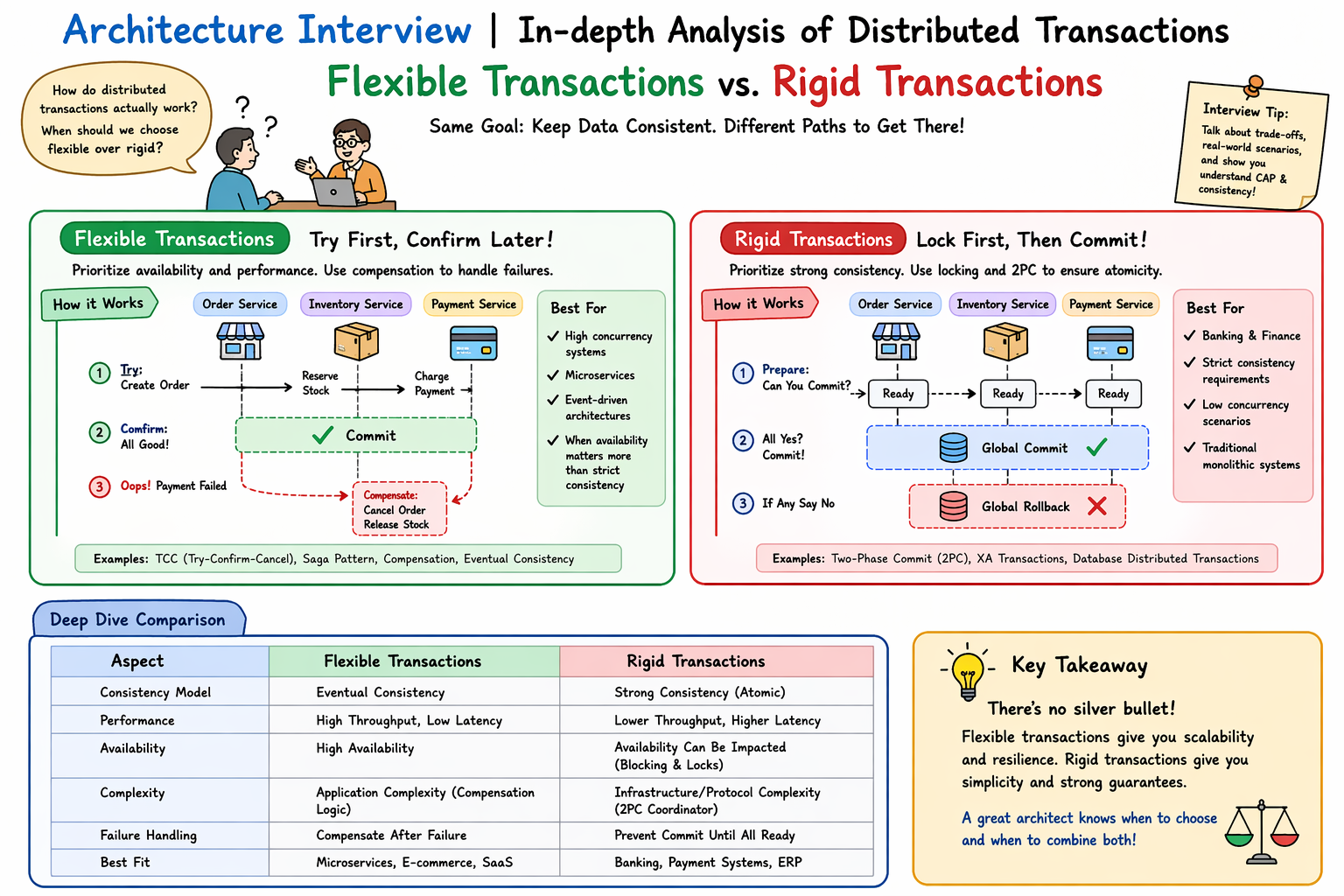 Architecture Interview | In-depth Analysis of Distributed Transactions — Flexible Transactions vs.