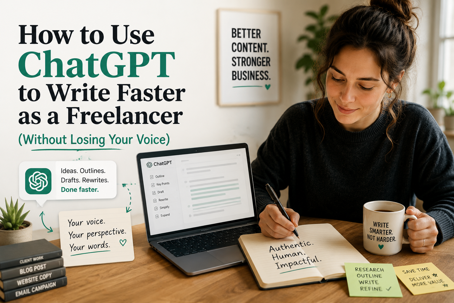 How to Use ChatGPT to Write Faster as a Freelancer (Without Losing Your Voice)