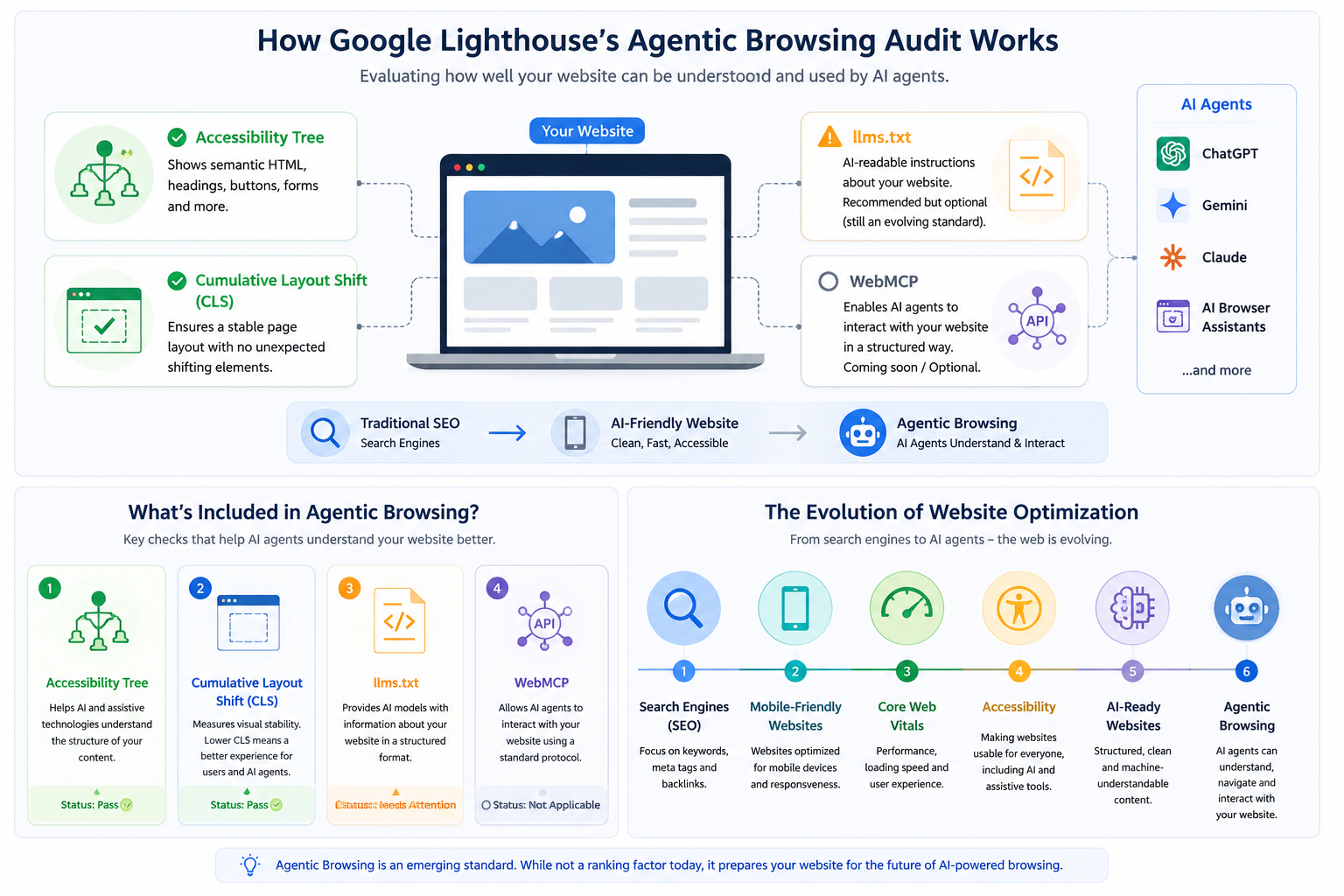 What Is the New “Agentic Browsing” Section in Google Lighthouse?