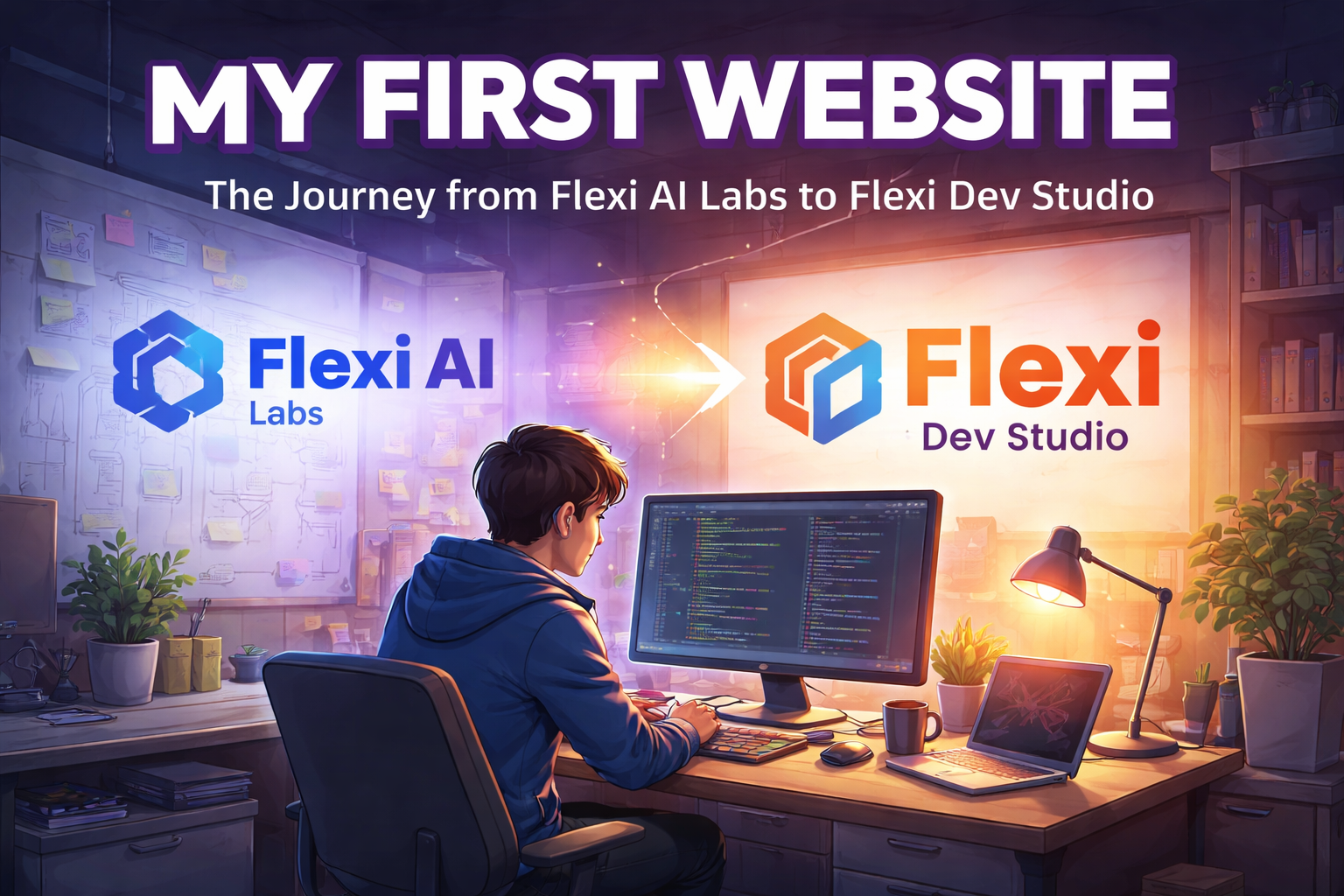 My First Website — Flexi AI Labs (The Beginning of Flexi Dev Studio)