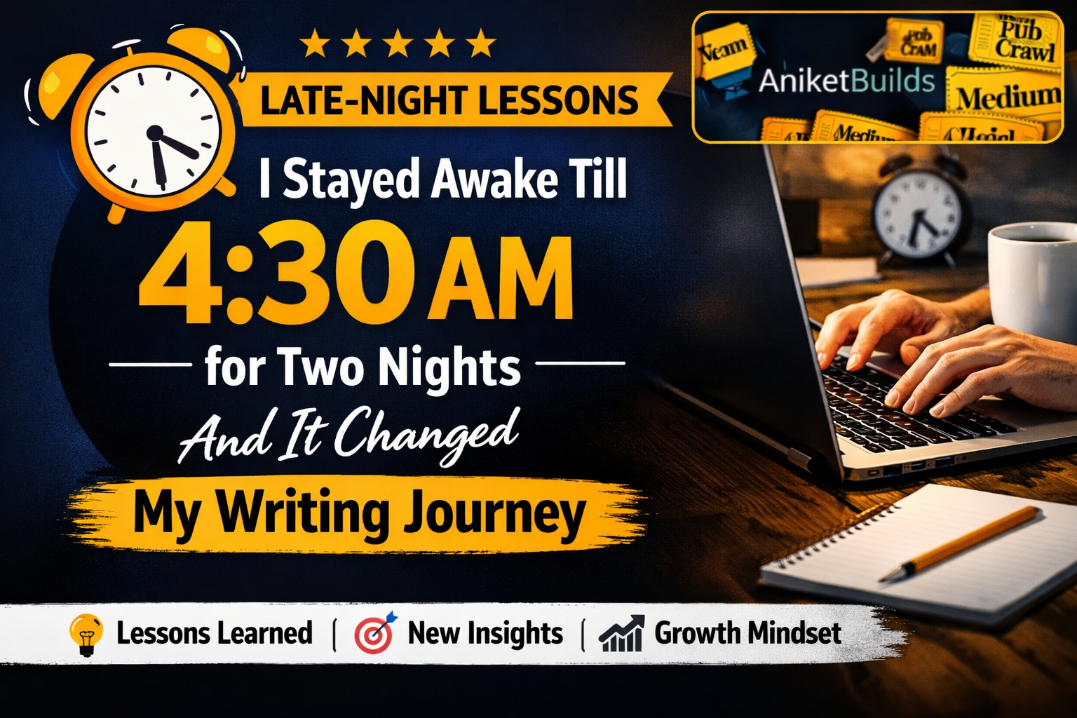 I Stayed Awake Till 4:30 AM for Two Nights, and It Changed My Writing -Journey