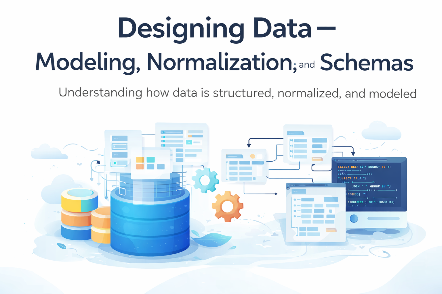 Designing Data — Modeling, Normalization, and Schemas