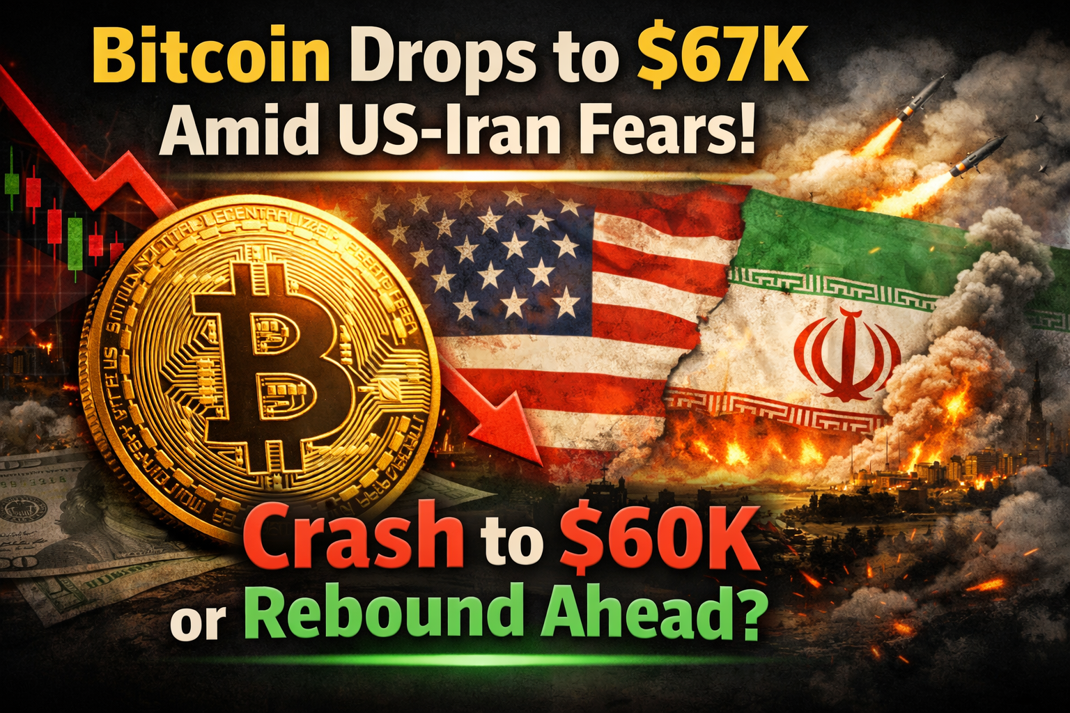 Bitcoin Price Prediction: BTC Drops to $67K — Crash to $60K or Rebound Ahead?