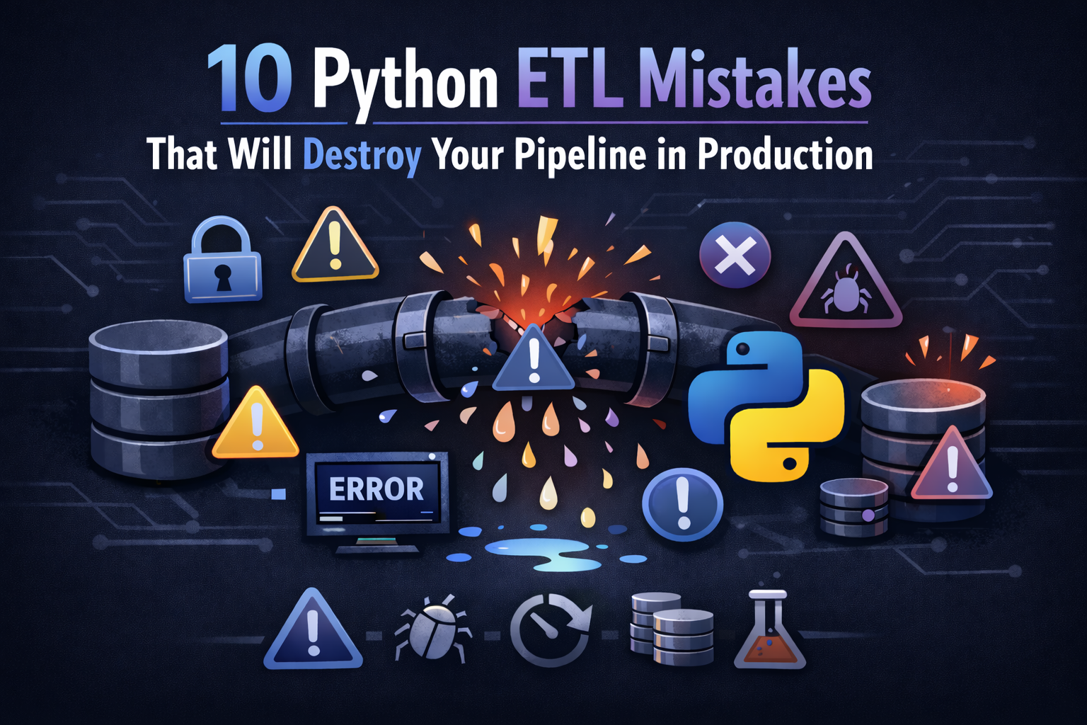 10 Python ETL Mistakes That Will Destroy Your Pipeline in Production