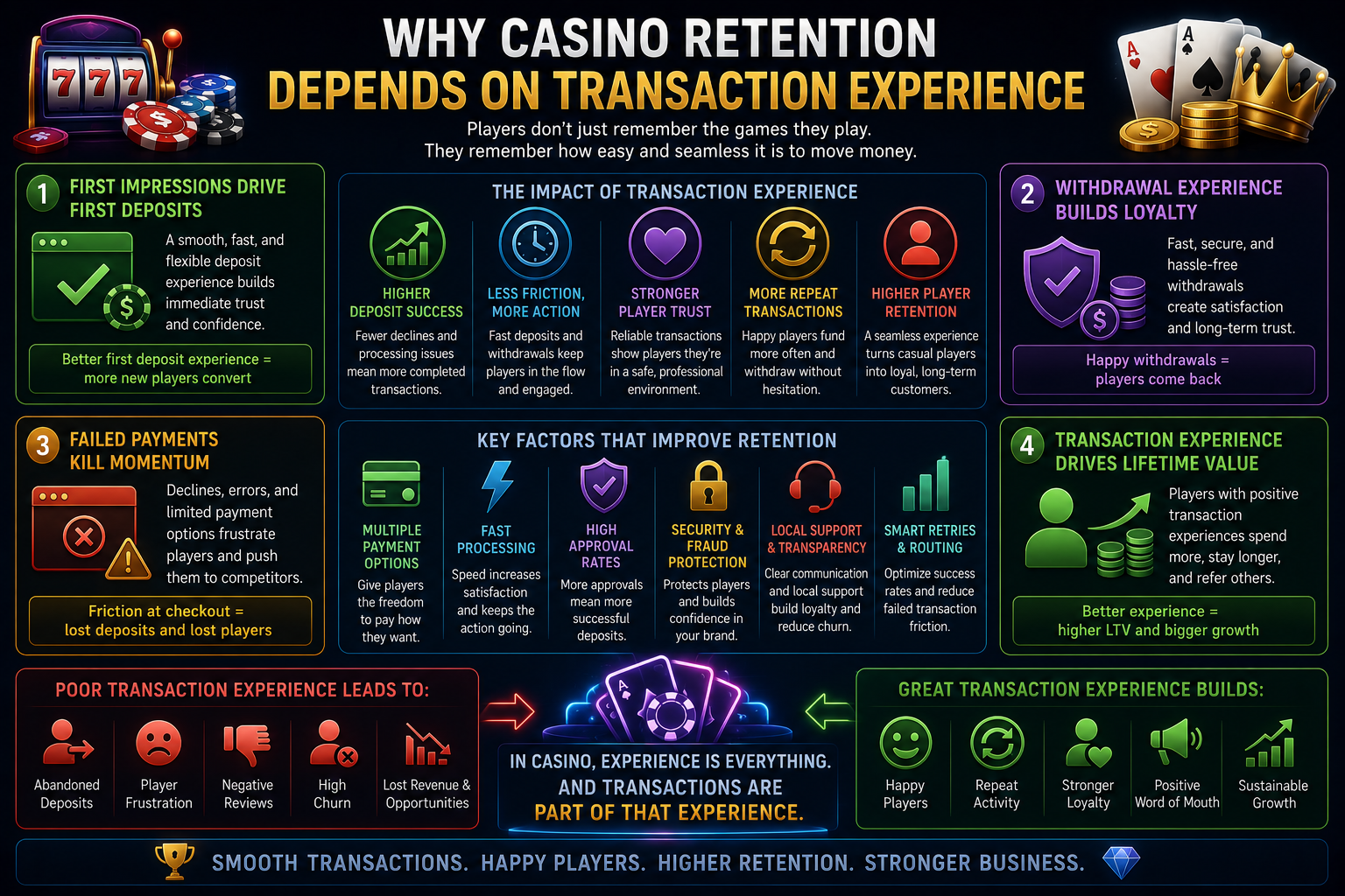 Why Casino Retention Depends on Transaction Experience