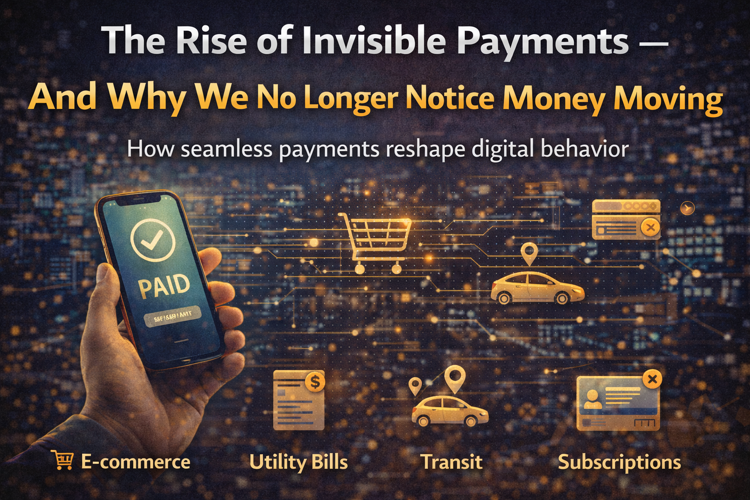 The Rise of Invisible Payments and Why We No Longer Notice Money Moving