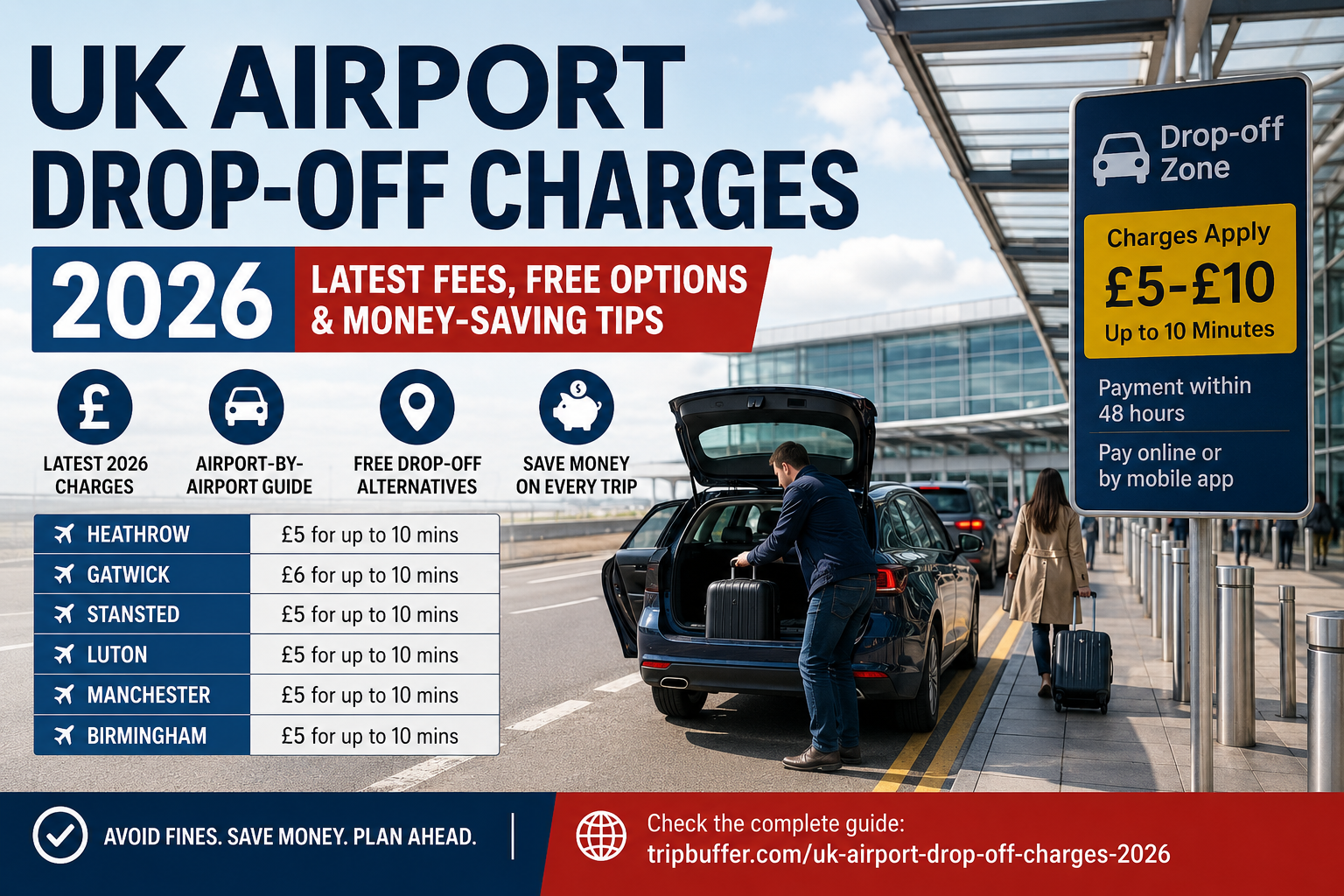 UK Airport Drop-Off Charges 2026: What You’ll Actually Pay (and How to UK Airport Drop-Off Charges 2026: What You’ll Actually Pay (and How to